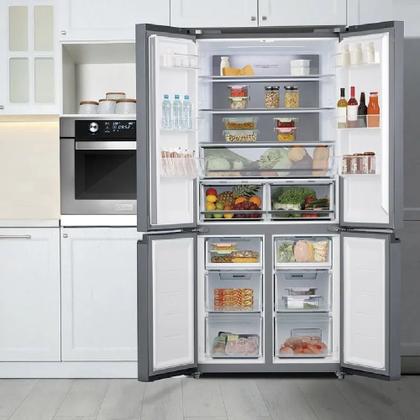 Imagem de Refrigerador Midea French Door Inverter Quattro 482 Litros Inox MD-RF556  127 Volts