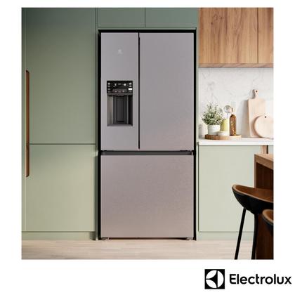 Imagem de Refrigerador Multidoor Efficient Electrolux de 03 Portas Frost Free com 540 Litros AutoSense e Inverter Inox Look -