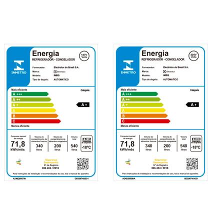 Imagem de Refrigerador Multidoor Efficient Electrolux de 03 Portas Frost Free com 540 Litros AutoSense e Inverter Inox Look -