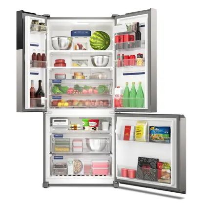 Imagem de Refrigerador Multidoor Efficient Electrolux de 03 Portas Frost Free com 590 Litros AutoSense e Inverter Inox IM8S