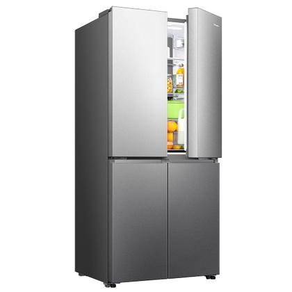Imagem de Refrigerador Multidoor Hisense Frost Free Inverter Dual Tech Cooling com 456 Litros Inox - RQ5P470