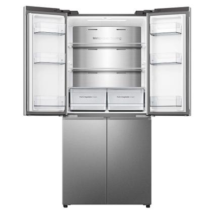 Imagem de Refrigerador Multidoor Hisense Frost Free Inverter Dual Tech Cooling com 456 Litros Inox - RQ5P470