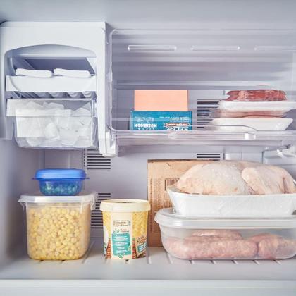 Imagem de Refrigerador Panasonic 435 Litros 2 Portas com Freezer em Cima Aço Escovado BT50BD3XA 220V