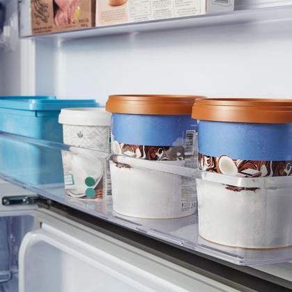 Imagem de Refrigerador Panasonic 435 Litros 2 Portas com Freezer em Cima Aço Escovado BT50BD3XA 220V