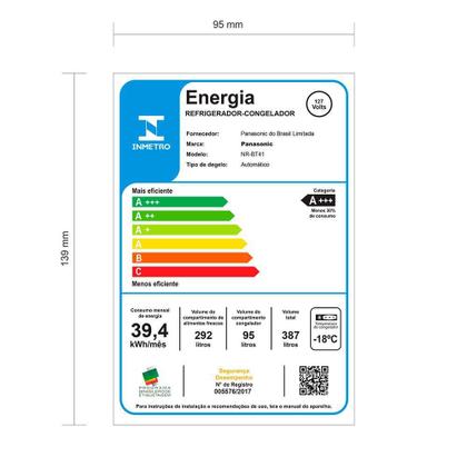 Imagem de Refrigerador Panasonic BT41 2 Portas Frost Free 387 Litros Branco 127V NR-BT41PD1WA