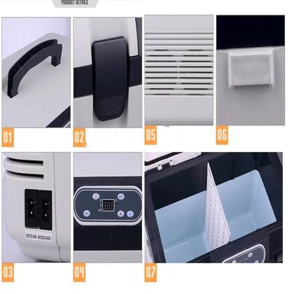 Imagem de Refrigerador portátil 19l mini frigobar aquece resfria 12v e 220v
