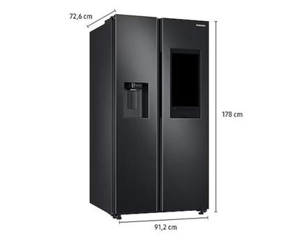 Imagem de Refrigerador samsung family hub side by side rs58 com soundbar 585l black inox 220v rs58t5561b1/bz