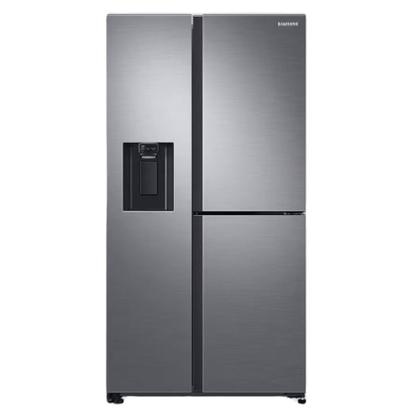 Imagem de Refrigerador samsung side by side rs65 com dispenser de água e gelo e flexzone 601l em inox 127v rs65r5691m9/az