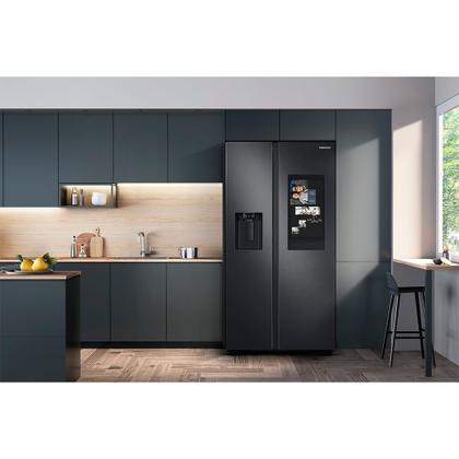 Imagem de Refrigerador Side by Side Family Samsung de 02 Portas Frost Free, 585 Litros, Painel Eletrônico, Inox e Preto - RS58T5561B1