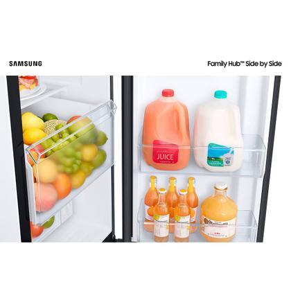 Imagem de Refrigerador Side by Side Family Samsung de 02 Portas Frost Free, 585 Litros, Painel Eletrônico, Inox e Preto - RS58T5561B1