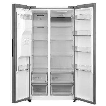 Imagem de Refrigerador Side By Side Midea de 02 Portas Inverter com 570 Litros Inox - MDRS761MYD46
