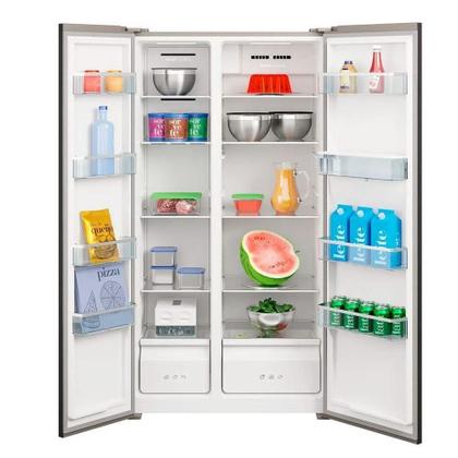 Imagem de Refrigerador Side By Side Philco 486L Inox Eco Inverter 127V PRF504ID