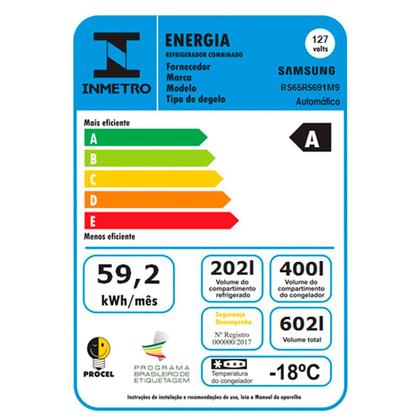Refrigerador Side By Side Samsung Convert de 03 Portas Frost Free