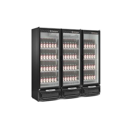 Imagem de Refrigerador Vertical Conveniência Gelopar Frost Free 1468 Litros 3 Portas GCBC-1450 Preto - 220V
