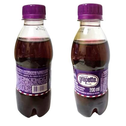 Imagem de Refrigerante Grapette 200ml framboesa kit com 12 unidades