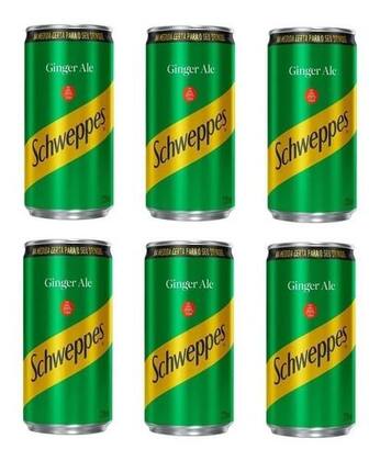 Imagem de Refrigerante Schweppes Ginger Ale 220ml - Kit Com 24 Un