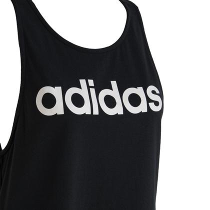 Imagem de Regata Adidas Logo Linear Feminina Cor: Preto E Branco - Tamanho: M