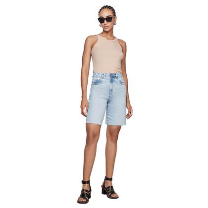 Imagem de Regata Ajustada Canelada Alças Finas Dzarm