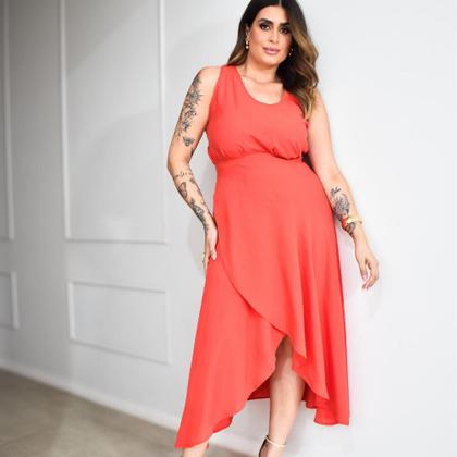 Imagem de Regata Barra Arredondada Em Tecido Nagoya Plus Size 42 Ao 52