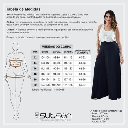 Imagem de Regata Barra Arredondada Viscose Crepada Plus Size 42 Ao 52