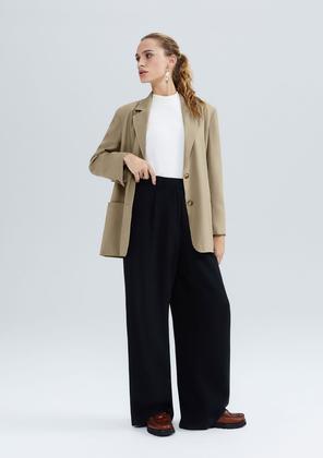 Imagem de Regata Básica Feminina Gola Alta Em Ribana Canelada