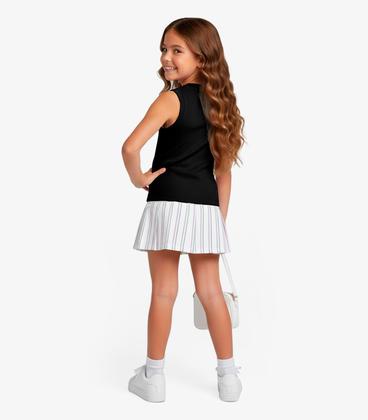 Imagem de Regata Básica Infantil Menina Lisa Soletex Preto