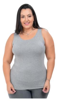 Imagem de Regata Blusa Plus Size Esportiva Academia Tecido Viscolycra Premium