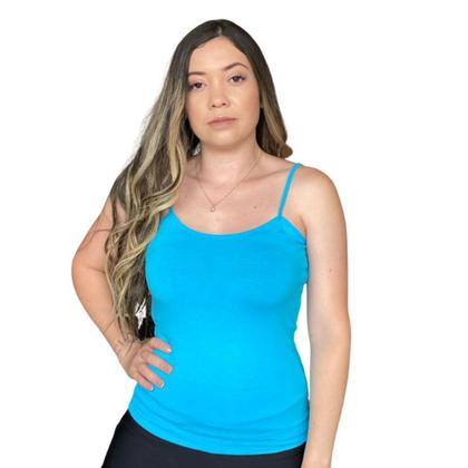 Imagem de Regata Blusinha Feminina de Alça Básica Alçinha