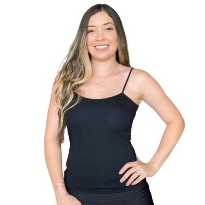 Imagem de Regata Blusinha Feminina de Alça Básica Alçinha