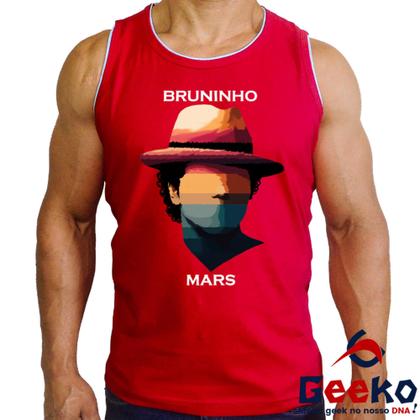 Imagem de Regata Bruninho Mars 100% Algodão Bruno Mars Live in Brazil 2024 Brasil Camiseta Regata Geeko