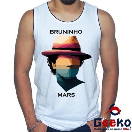 Imagem de Regata Bruninho Mars 100% Algodão Bruno Mars Live in Brazil 2024 Brasil Camiseta Regata Geeko