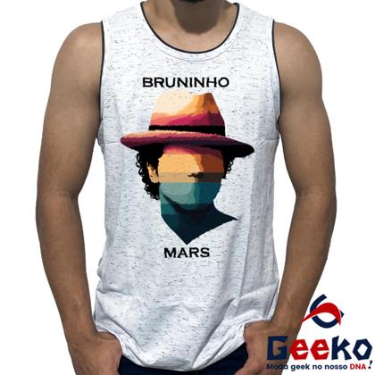 Imagem de Regata Bruninho Mars 100% Algodão Bruno Mars Live in Brazil 2024 Brasil Camiseta Regata Geeko