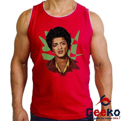 Imagem de Regata Bruno Mars 100% Algodão Bruninho Live in Brazil 2024 Brasil Camiseta Regata Geeko 08