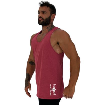 Imagem de Regata Cavada Estampa Lateral Masculina MXD Conceito Be Strong