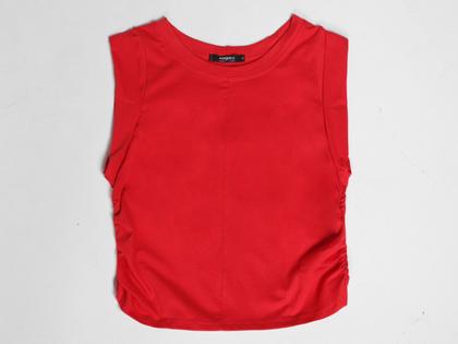 Imagem de Regata Cropped Vista Magalu Franzido Lateral