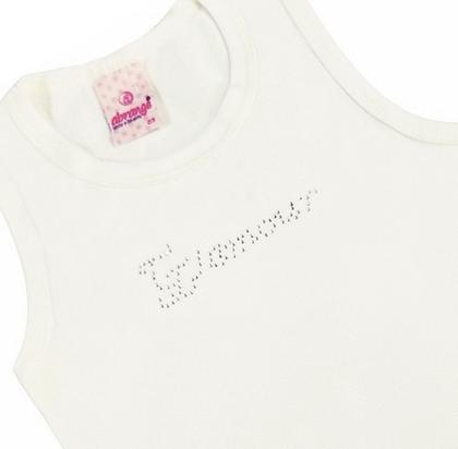 Imagem de REGATA EM COTTON LIGHT COM DETALHE DE STRASS Nº 3 AO 16