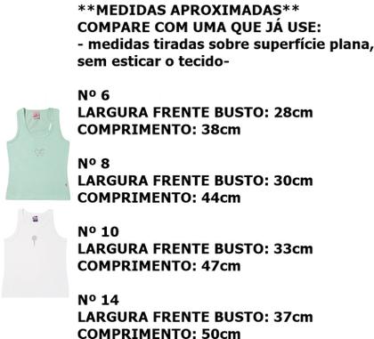 Imagem de REGATA EM COTTON LIGHT COM DETALHE DE STRASS Nº 3 AO 16