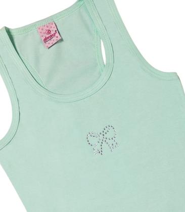 Imagem de REGATA EM COTTON LIGHT COM DETALHE DE STRASS Nº 3 AO 16