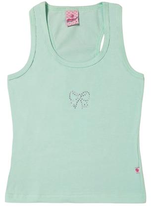 Imagem de REGATA EM COTTON LIGHT COM DETALHE DE STRASS Nº 3 AO 16