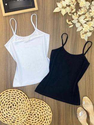 Imagem de Regata Feminina Alcinha Básica Comfy Envio Rápido