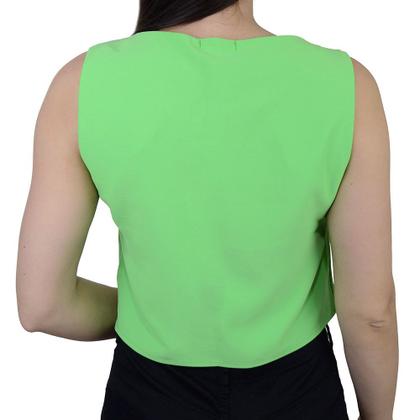 Imagem de Regata Feminina Amora Café Cropped Verde - A1213