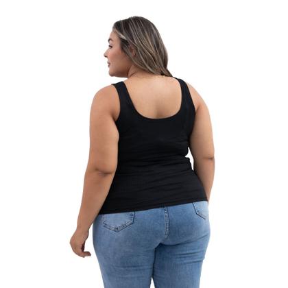 Imagem de Regata Feminina Blusa Blusinha Rosa Cavada Fitness Academia Plus Size G1 Ao G6