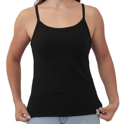 Imagem de Regata Feminina Canelada Modeladora Alcinha Verão