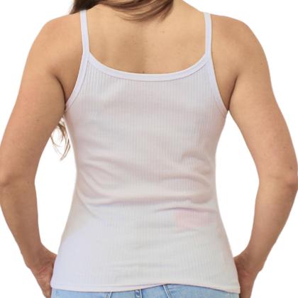 Imagem de Regata Feminina Canelada Modeladora Alcinha Verão