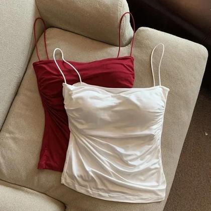 Imagem de Regata Feminina com Alça Fina - Casual, Estilo Coreano, Verão