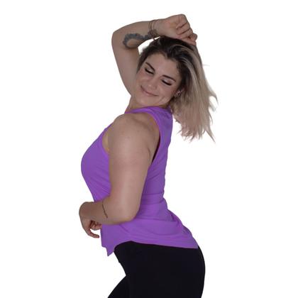 Imagem de Regata Feminina Dry Fitness Tapa Bumbum Longline Academia