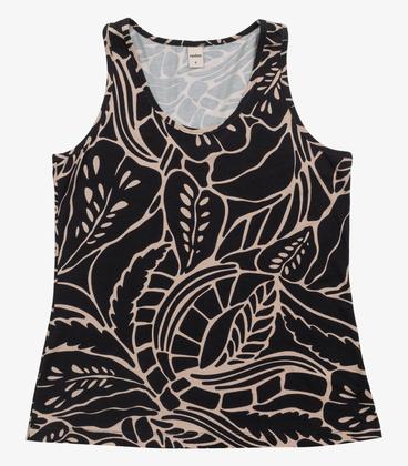 Imagem de Regata Feminina Estampada Rovitex Preto