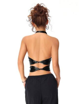 Imagem de Regata Feminina Gola Cowl Neck Estilo Y2K Top Frente Única