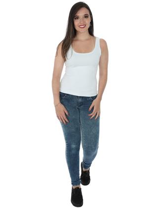 Imagem de Regata Feminina Lisa Ansitia Fitness De Poliamida Premium