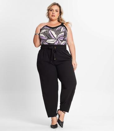 Imagem de Regata Feminina Plus Size Estampada Secret Glam Roxo